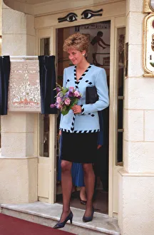 Princess Diana at the opening of the Egyptian House for Productive Families Princess Diana at the opening of the Egyptian House for Productive Families