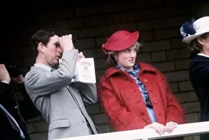 Princess Diana and Prince Charles at Aintree Racecourse in Liverpool for the the Grand