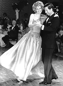 Images Dated 30th October 1985: Princess Diana and Prince Charles dancing together in Melbourne Australia in 1985