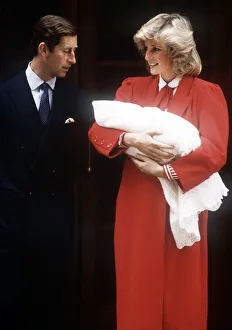 Princess Diana and Prince Charles leaving St Mary's Hospital Princess Diana and Prince Charles leaving St Mary's Hospital