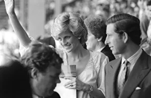 Princess Diana and Prince Charles at Live Aid Concert, Wembley Stadium Princess Diana and Prince Charles at Live Aid Concert, Wembley Stadium