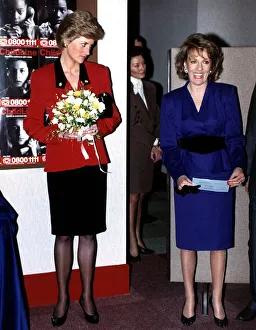 Princess Diana, the Princess Of Wales arrives to open the Childline Headquarters in Princess Diana, the Princess Of Wales arrives to open the Childline Headquarters in