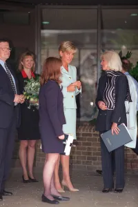 Princess Diana Gallery: PRINCESS DIANA, PRINCESS OF WALES AND HER NEW SECRETARY, LOUISE REID-CARR (BEHIND