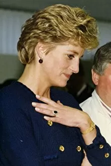 Images Dated 9th December 1992: Princess Diana the Princess of Wales. (North East visits