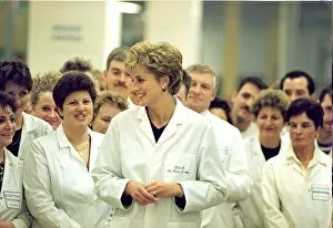 Images Dated 9th December 1992: Princess Diana the Princess of Wales. (North East visits