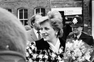 Princess Diana, Princess of Wales seen here arriving at Middlesbrough Station during a Princess Diana, Princess of Wales seen here arriving at Middlesbrough Station during a