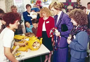 Images Dated 7th December 1989: Princess Diana seen here during her visit to South Bank in Teesside