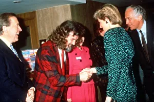 Princess Diana shakes hands with Scottish comedian Billy Connolly Princess Diana shakes hands with Scottish comedian Billy Connolly