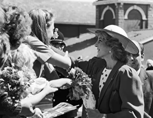 Princess Diana shaking hands with well wishers at the Middlesbrough Enterprise Centre Princess Diana shaking hands with well wishers at the Middlesbrough Enterprise Centre