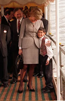 Princess Diana is shown around the Institute for Conductive Education by Laurence Princess Diana is shown around the Institute for Conductive Education by Laurence