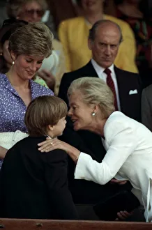 Princess Diana and her son Prince William with The Duchess of kent at the Wimbledon Princess Diana and her son Prince William with The Duchess of kent at the Wimbledon