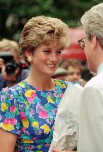 Princess Diana visiting the Lighthouse Project for AIDS Victims in London Princess Diana visiting the Lighthouse Project for AIDS Victims in London