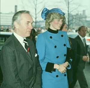 Images Dated 17th February 1983: Princess Diana visits the people of Easterhouse in Glasgow. Scotland