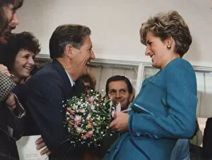 Images Dated 1st October 1991: Princess Diana visits Wales, October 1991. Our Picture Shows