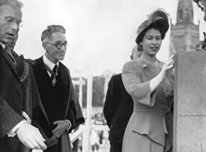 Princess Elizabeth paid her first visit to Coventry today Princess Elizabeth paid her first visit to Coventry today