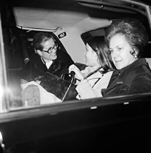 Images Dated 24th January 1973: Princess Grace of Monaco arriving at Heathrow Airport from Nice with her daughter