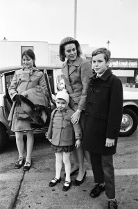 Princess Grace of Monaco was at Heathrow this afternoon to meet her 3 children who flew Princess Grace of Monaco was at Heathrow this afternoon to meet her 3 children who flew