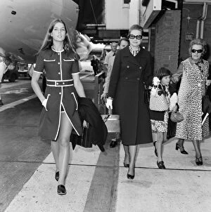 Images Dated 11th September 1971: Princess Grace of Monaco at Heathrow Airport on arrival from Monaco
