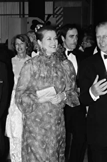 Princess Grace of Monaco with Prince Philip, at a dinner at the Sporting Casino
