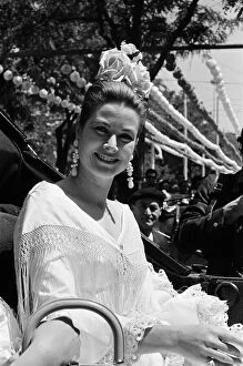 Entertaniment Gallery: Princess Grace of Monaco at the Seville Fair. Seville, Spain. April 1966