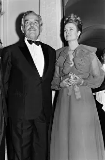 Images Dated 27th October 1972: Princess Grace and Prince Rainier of Monaco attend a Variety Club of Great Britain Ball