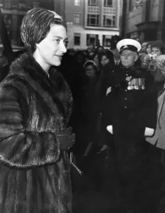 Princess Margaret arrives at Celanese House, Hanover Square for a special showing by Princess Margaret arrives at Celanese House, Hanover Square for a special showing by