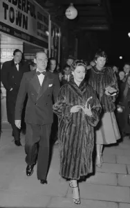 Princess Margaret leaves a West End theatre in London with her escort Billy Wallace Princess Margaret leaves a West End theatre in London with her escort Billy Wallace