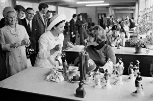 Princess Margaret visits Stoke on Trent. Pictured, Princess Margaret watching pottery Princess Margaret visits Stoke on Trent. Pictured, Princess Margaret watching pottery