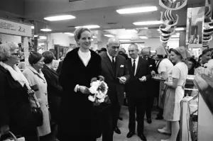 01239 Gallery: Princess Margrethe of Denmark visiting the Danish Food Centre in Manchester