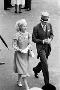 Princess Michael of Kent with Duke of Kent during the second day of races at Ascot Princess Michael of Kent with Duke of Kent during the second day of races at Ascot