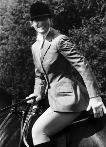 Princess Michael of Kent on horse at Mayfield August 1983 Princess Michael of Kent on horse at Mayfield August 1983