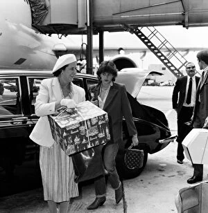 Images Dated 14th July 1981: Princess Stephanie of Monaco leaving Heathrow Airport for Nice. 14th July 1981
