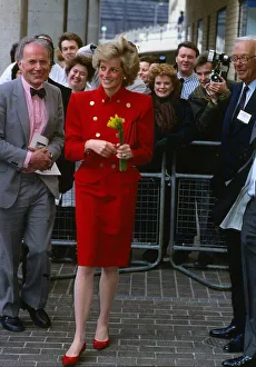Princesss Diana, the Princess of Wales, arrives for a visit to St Mary' Princesss Diana, the Princess of Wales, arrives for a visit to St Mary'
