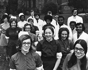 Images Dated 1st November 1971: Prize winning students at Rubery Hill Hospital, Birmingham, including front left to right