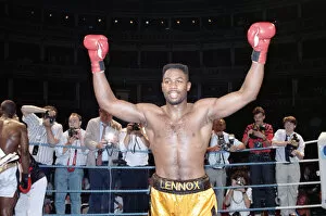 Images Dated 27th June 1989: Professional debut for the 1988 Super Heavyweight Olympic Gold Medalist Lennox Lewis
