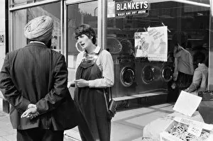 Images Dated 24th September 1982: Prospective Labour member of Parliament Harriet Harman canvassing in Peckham