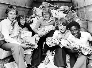 Pupils at Binley Park Comprehensive school in Coventry are collecting newspapers to Pupils at Binley Park Comprehensive school in Coventry are collecting newspapers to