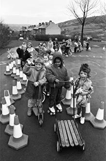 Pupils at Cowlersley Primary School got together to raise money with a sponsored wheel Pupils at Cowlersley Primary School got together to raise money with a sponsored wheel