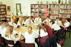 Images Dated 19th July 1995: Pupils from Dene School, Thornby, who are book reviewers for Newspapers in Education'