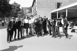 Pupils and friends at an unnamed London Comprehensive School 4th July 1969 Pupils and friends at an unnamed London Comprehensive School 4th July 1969
