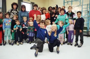 Pupils from Golcar St John's CofE Junior and Infant School learnt a few skating Pupils from Golcar St John's CofE Junior and Infant School learnt a few skating