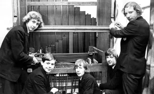 Some of the pupils of Newcastle Cathedral School re-assembling an organ that was given to Some of the pupils of Newcastle Cathedral School re-assembling an organ that was given to