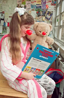 Images Dated 15th March 1991: Pupils from Turves Green Girls School in Longbridge who were allowed to dress in night