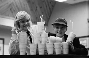 Pupils from Wilncote High School at McDonalds in Tamworth to sample milk shakes as part