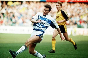 Images Dated 3rd March 1990: QPR v Arsenal league match at Loftus Road March 1990. QPR