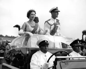 The Queen and Duke pictured during the Royal visit to Sierra Leone. November 1961 P009404 The Queen and Duke pictured during the Royal visit to Sierra Leone. November 1961 P009404