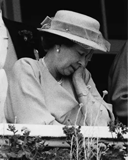 Queen Elizabeth II June 1985 The Queenat the 1985 Epsom Derby Horseracing Queen Elizabeth II June 1985 The Queenat the 1985 Epsom Derby Horseracing