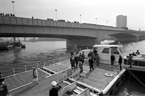 Queen Elizabeth II March 1973 Opening of new London Bridge The Queen Queen Elizabeth II March 1973 Opening of new London Bridge The Queen
