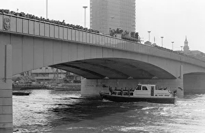 Queen Elizabeth II March 1973 Opens new London Bridge Here the Queen' Queen Elizabeth II March 1973 Opens new London Bridge Here the Queen'