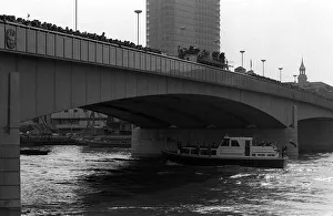 Queen Elizabeth II March 1973 Opens new London Bridge Here the Queen' Queen Elizabeth II March 1973 Opens new London Bridge Here the Queen'